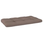 vidaXL Canapé palette 2 places avec coussins Pin imprégné de gris