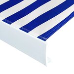 vidaXL Store à cassette motorisé 450x300 cm Bleu et blanc