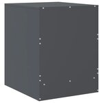 vidaXL Tables de chevet 2 Pièces anthracite 34 5x39x44 cm acier