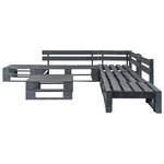 Salon de jardin meuble d'extérieur ensemble de mobilier palette 6 pièces bois gris 02_0018466