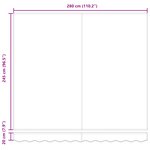 Store rétractable automatique vidaXL gris clair 300x250 cm