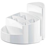 Multipot à crayons RONDO 9 compartiments Diam 140 mm Blanc HAN