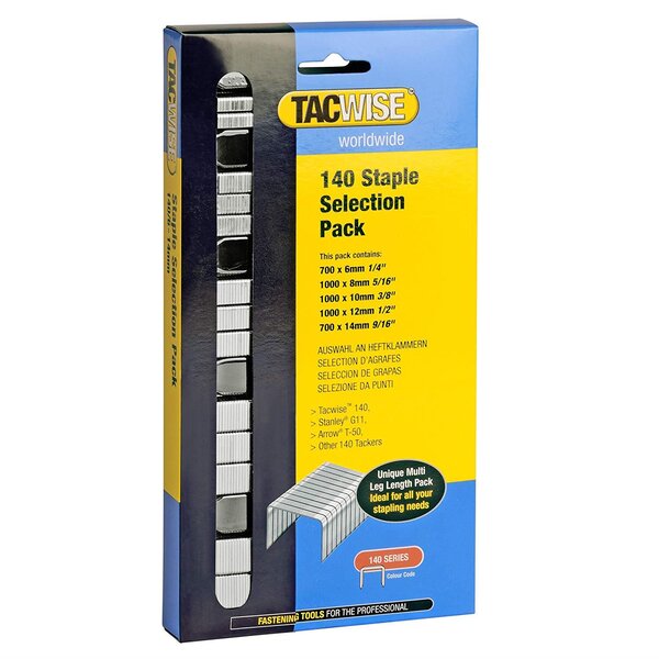 Multipack 4400 Agrafes Type 140/6+8+10+12+14 Galvanisé TACWISE