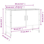 vidaXL Armoire lavabo de salle de bain chêne sonoma bois d'ingénierie
