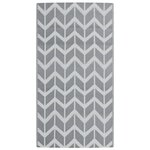 vidaXL Tapis d'extérieur Gris 80x150 cm PP