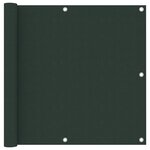 vidaXL Écran de balcon Vert foncé 90x300 cm Tissu Oxford