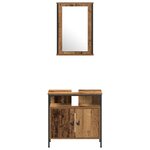 vidaXL Ensemble de Meubles de Salle de Bain en 4 pièces Bois Ancien