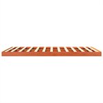 vidaXL Cadre de lit cire marron 150x200 cm bois de pin massif
