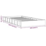 vidaXL Cadre de lit sans matelas 90x190 cm bois massif