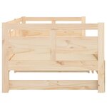 vidaXL Lit coulissant sans matelas bois de pin solide 2x(80x200) cm
