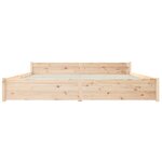 vidaXL Cadre de lit sans matelas bois massif 200x200 cm