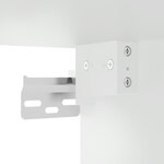 vidaXL Ensemble de meubles salle de bain 3 Pièces blanc bois d'ingénierie