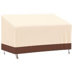 vidaXL Housse de banc 3 places beige 159x84x56/81 cm oxford 600D