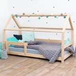 Lit cabane enfant TERY 80 x 180 verni