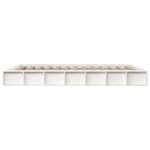 vidaXL Cadre de lit sans matelas blanc 150x200 cm bois massif