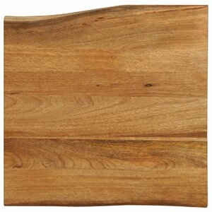 vidaXL Dessus de table 60x60x2 5 cm bord vivant bois massif manguier