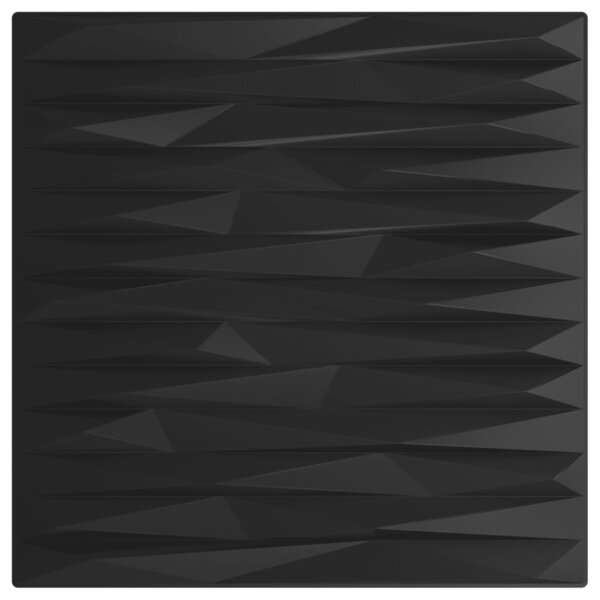 vidaXL Panneaux muraux 24 Pièces noir 50x50 cm XPS 6 m² pierre