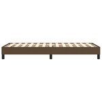 vidaXL Cadre de lit sans matelas marron foncé 80x200 cm tissu