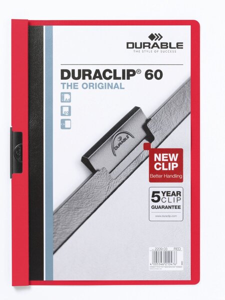 Chemise à clip DURACLIP ORIGINAL 60 A4 Rouge DURABLE