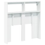 vidaXL Armoire tête de lit avec LED blanc 100x17x102 cm