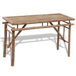 vidaXL Table avec 2 bancs 100 cm Bambou