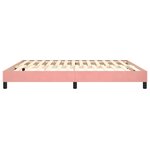 VidaXL Cadre de lit sans matelas rose 180x200 cm velours
