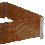 vidaXL Jardinière marron 120x80 cm bois massif de pin