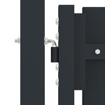 vidaXL Portail de clôture à double porte Acier 306x175 cm Anthracite