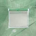 vidaXL Serre avec cadre en acier vert 12 m² 6x2x2 85 m