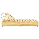 vidaXL Chaise longue double Bois de pin imprégné de vert