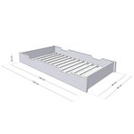 Tiroir de lit 80 x 160 BUDDY - bleu marine