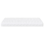 vidaXL Matelas en mousse blanc 160x210 cm dureté H2 H3