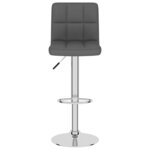 vidaXL Tabourets de bar lot de 2 gris foncé tissu