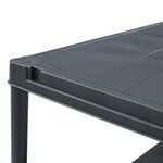 vidaXL Étagères de rangement 5 Pièces Noir 125 kg 60x30x180 cm Plastique