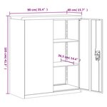 vidaXL Classeur anthracite 90x40x145 cm acier