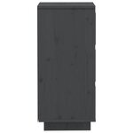 vidaXL Buffets 2 Pièces Gris 32x34x75 cm Bois massif de pin