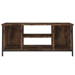vidaXL Meuble TV chêne fumé 102x35x45 cm bois d'ingénierie