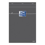 Bloc-notes A5 quadrillé 80 feuilles 80g Modèle Gris OXFORD