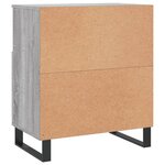 vidaXL Buffets 3 Pièces Sonoma gris Bois d'ingénierie