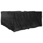 vidaXL Housse de salon de jardin en forme de L 16 œillets 215x215x90cm