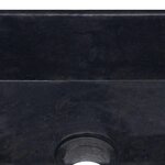 vidaXL Lavabo Noir 30x30x13 cm Marbre