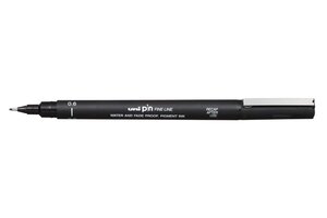 Feutre technique 0,6mm PIN 06200 Pte calibrée Noir UNI-BALL