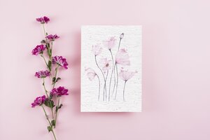 Carte à planter coquelicot rose