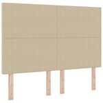 vidaXL Lit à ressort avec matelas & lumière LED vert gris 140x200 cm Tissu en velours côtelé