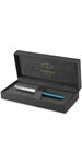 PARKER 51 Stylo Plume  Corps Résine Bleu canard + Capuchon inox poli  Plume fine  Coffret cadeau