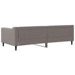 vidaXL Lit de repos taupe 90x200 cm tissu