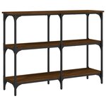 vidaXL Table console chêne marron 100x29x75 cm bois d'ingénierie