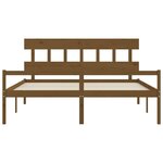 vidaXL Lit pour personne âgée sans matelas 200x200 cm bois massif