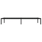 vidaXL Cadre de lit métal noir 90x200 cm