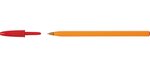 Stylo bille ORANGE Pte Fine 0,7mm Encre Rouge BIC